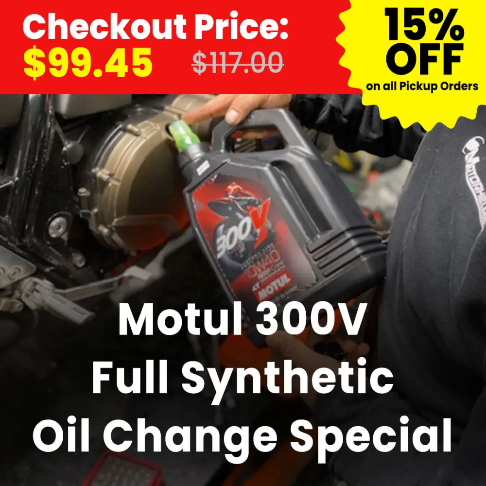 Motorcycle Motul 300V Full Synthetic Oil Change Special Fullerton CA Multi