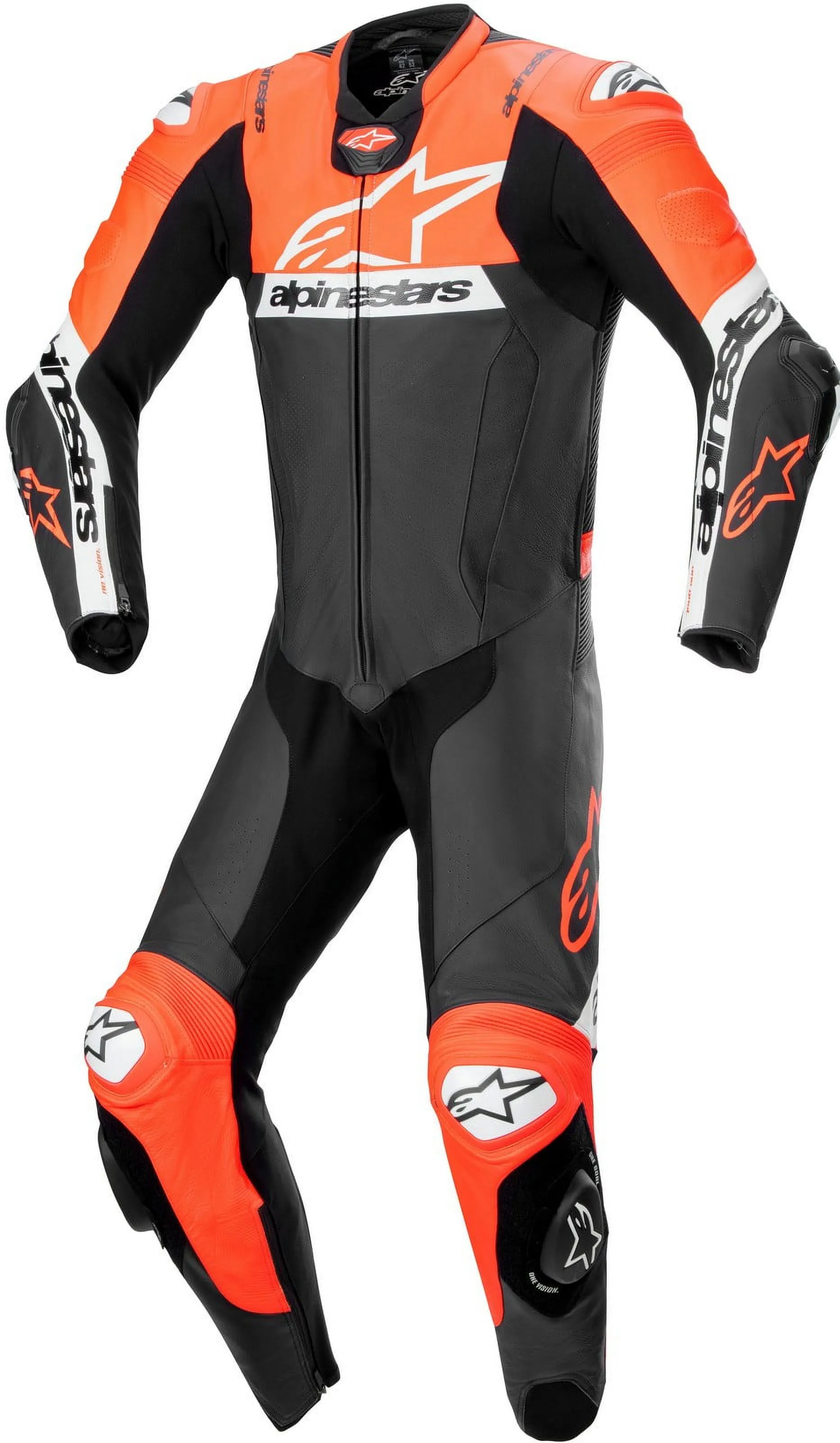 Alpinestars Missile V2 Ward Mens Motorcycle 1-pc Leather Suit Black/Red 54 EUR 48