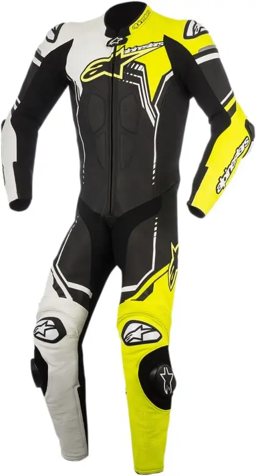 Alpinestars GP Plus Mens 1-Piece Leather Suit Yellow/Black/White 46 EUR