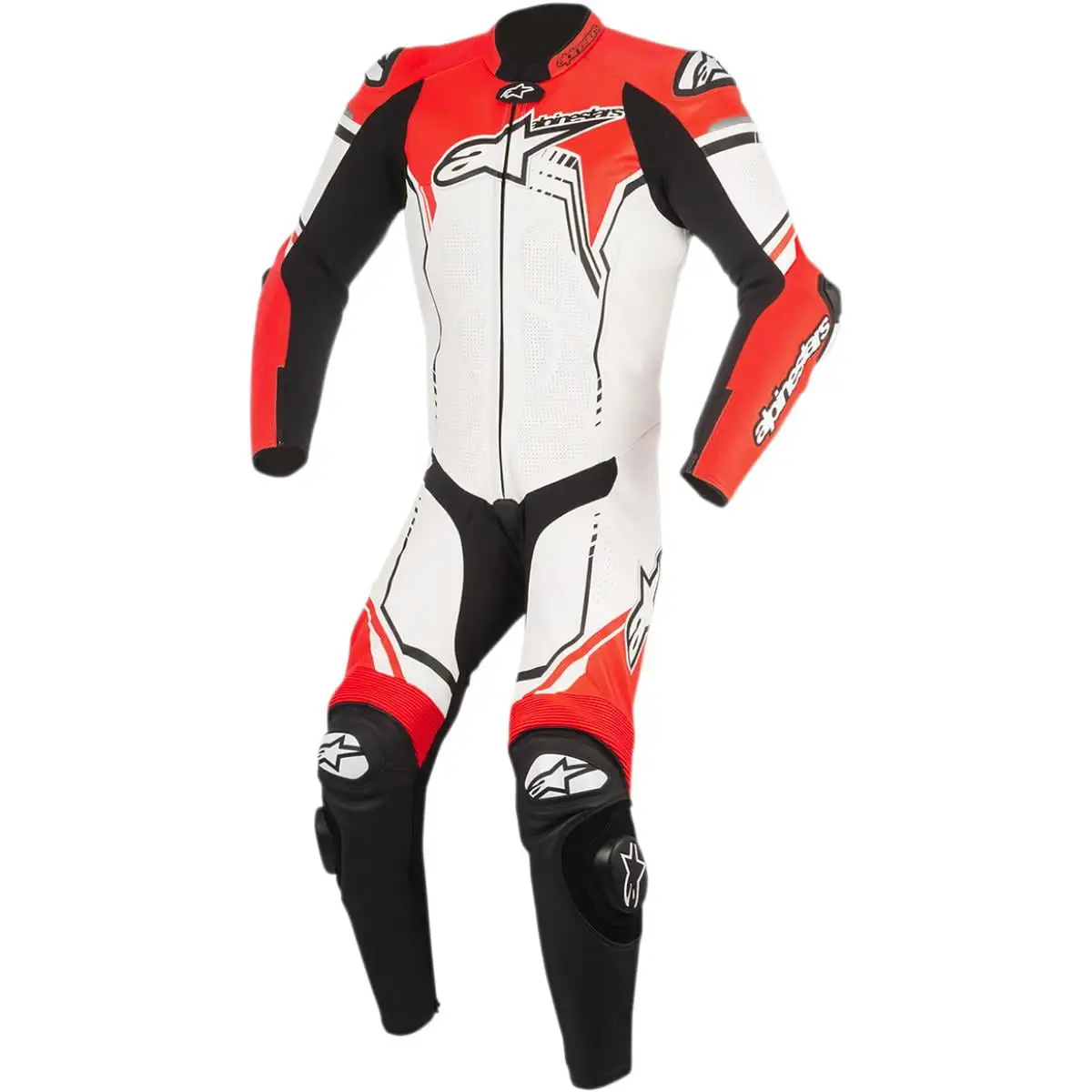 Alpinestars GP Plus One-Piece Leather Suit V2 (40. White/Black/Red Fluo) 40