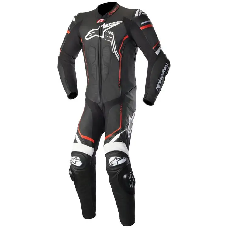 Alpinestars GP Plus v2 Race Suit - Black/White/Flo Red - EU 54