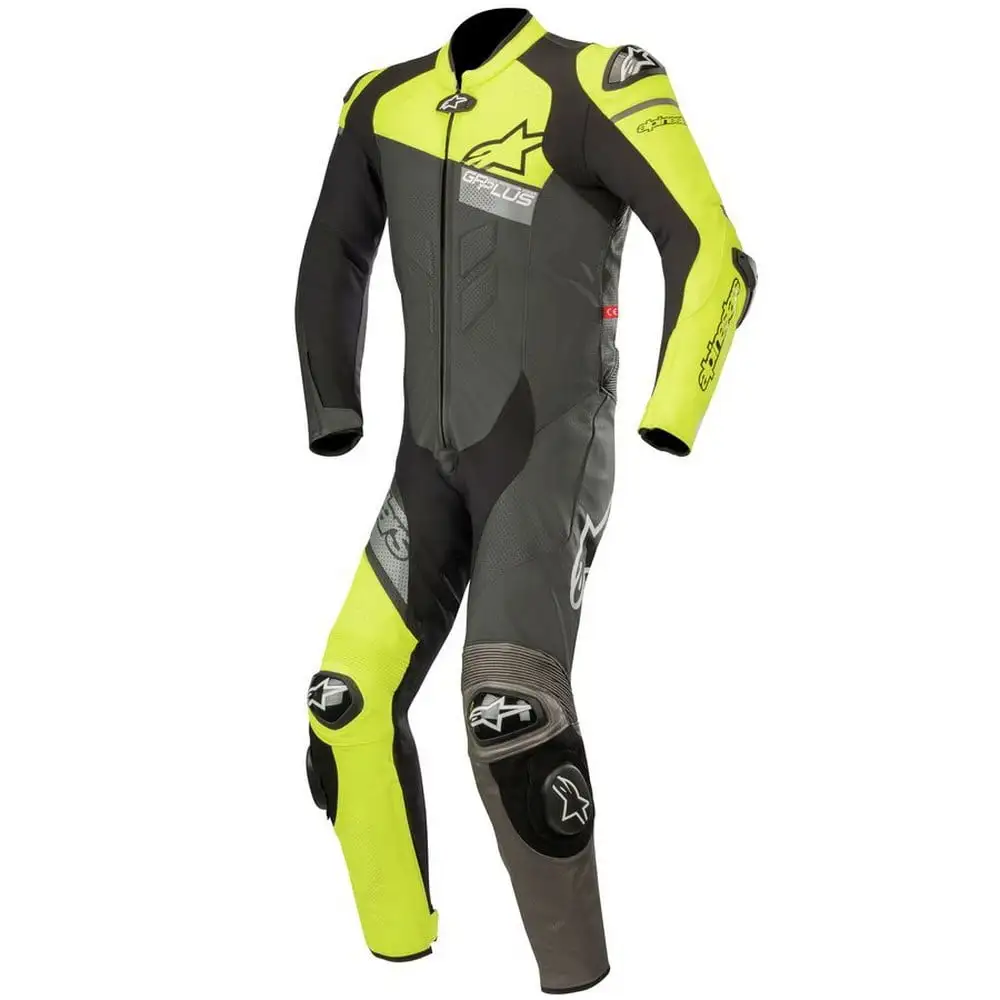 Alpinestars GP Plus Venom 1pc Leather Suit Black/Yellow Fluo/Gray 58 EUR 46