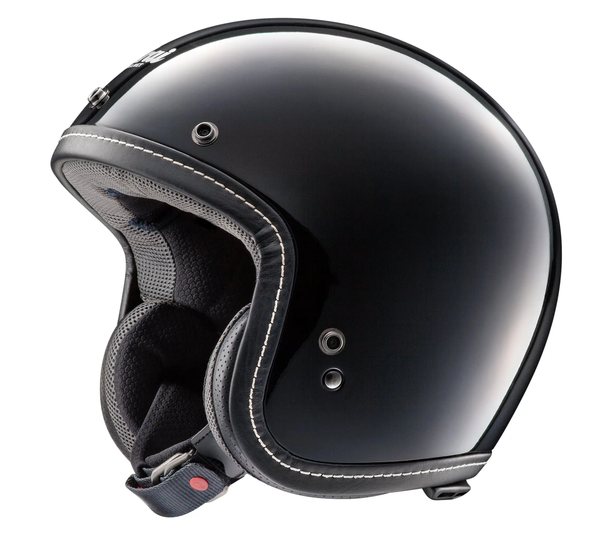 Arai Classic-V Solid Open Face Motorcycle Helmet (M2020D) Black SM Arai Helmet