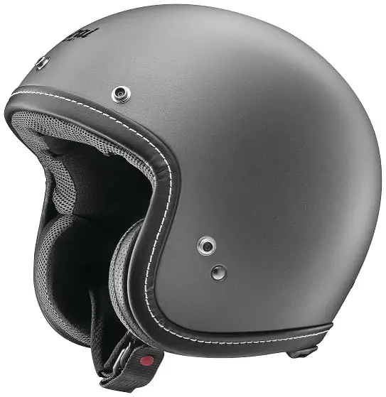 Arai Classic-V Solid Open Face Motorcycle Helmet (M2020D) Gunmetal Frost SM Arai Helmet