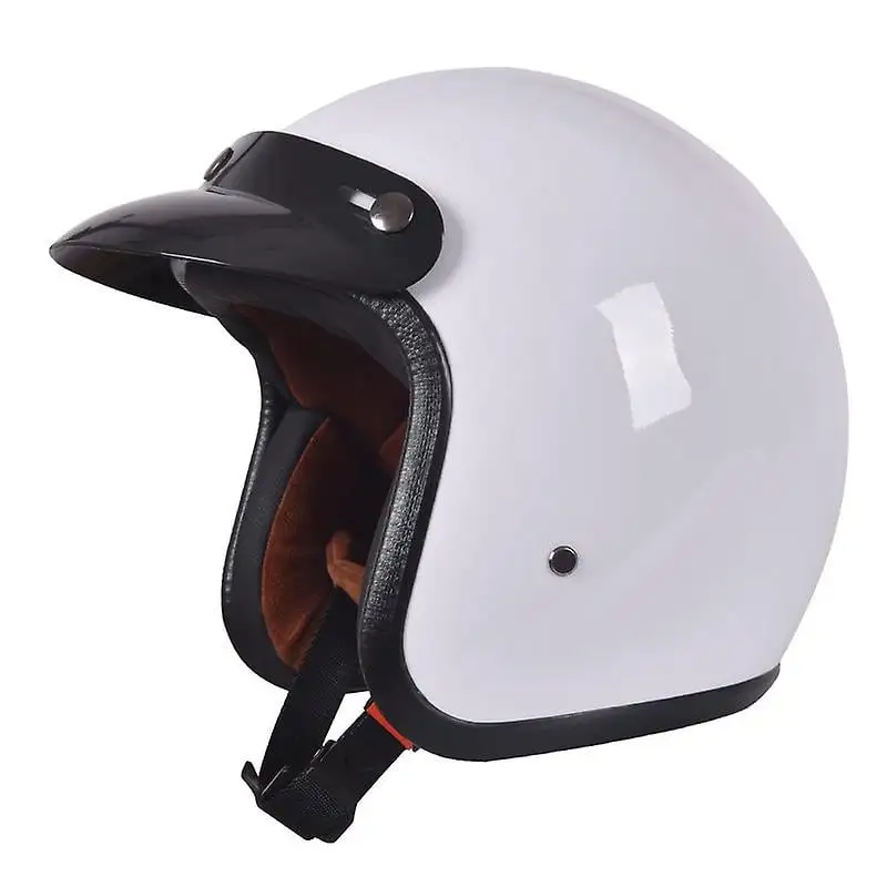 Retro Half Open Motorcycle Motorcycle Helmets Jet Motocross Accessories Casco Moto Motorcycle Helmets 3/4 Open Face Vintag...