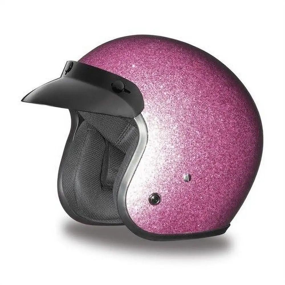 DAYTONA Cruiser 3/4 Open Face Motorcycle Helmet Metal Flake DOT 22 COLORS XS-XXL Xs Daytona Helmets