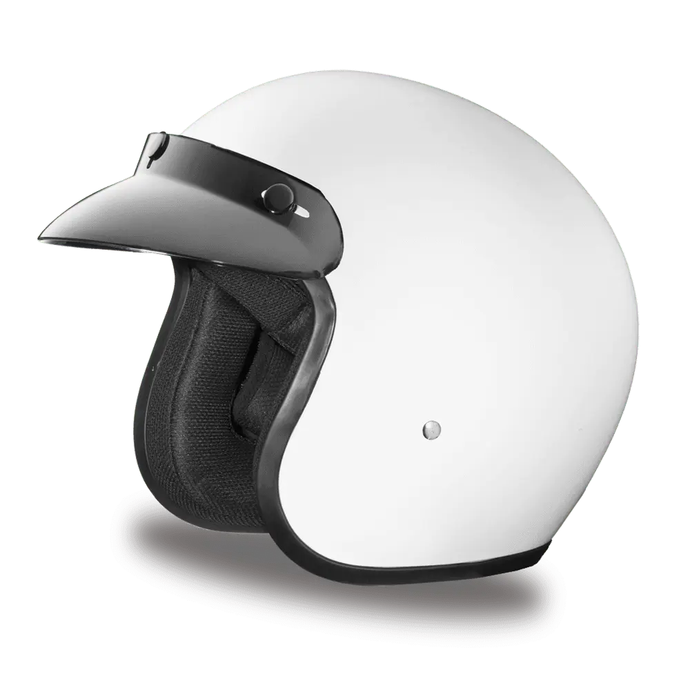 D.O.T. DAYTONA CRUISER- HI-GLOSS WHITE - MGW-22328 Xs Daytona Helmets