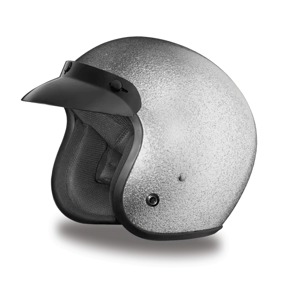 D.O.T. DAYTONA CRUISER- SILVER METAL FLAKE - MGW-27798 Xs Daytona Helmets
