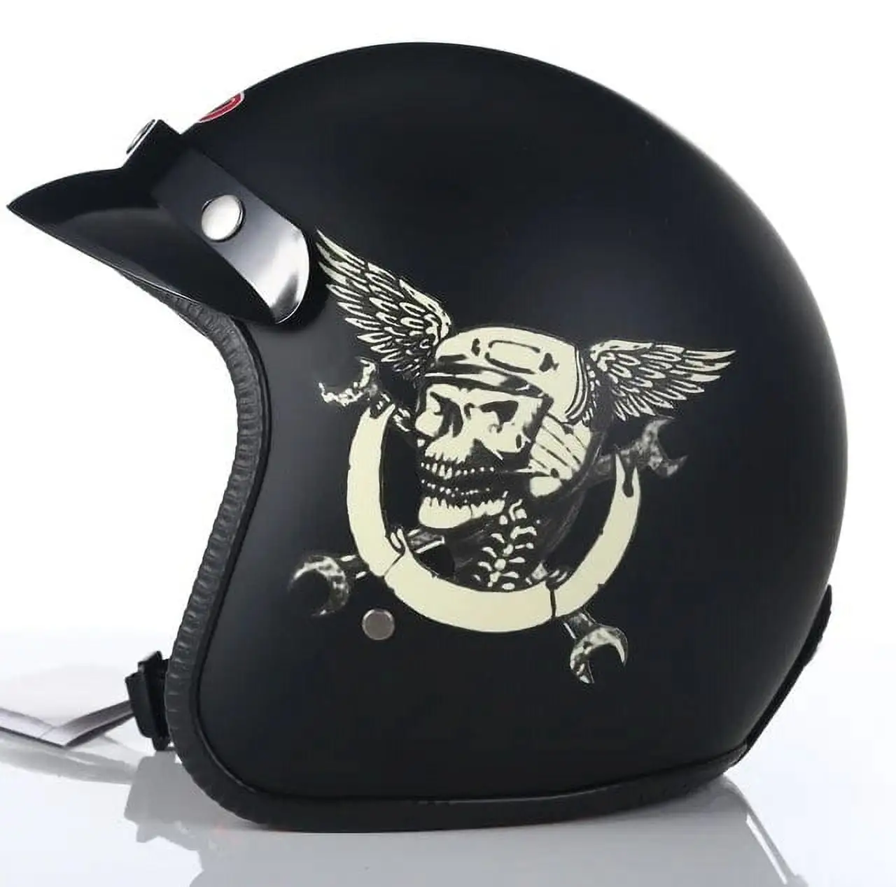 2024 Half Open Motorcycle Helmet Jet Motocross Accessories Casco Moto Helmet 3/4 Open Face Vintage Helmet Four Seasons Cap...