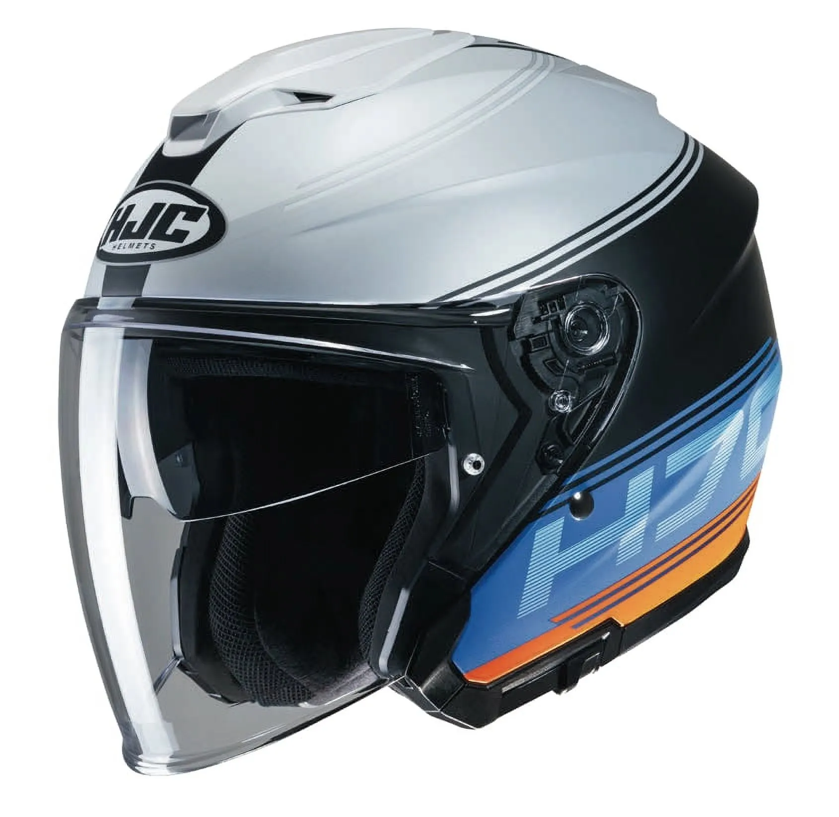 HJC i30 Vicom Open Face Motorcycle Helmet Blue/Orange SM - MGW-31327 Xs HJC Helmets