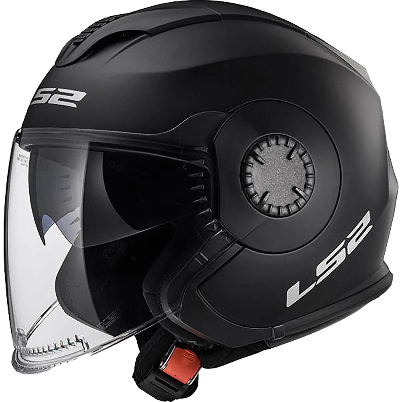 LS2 Helmets Open Face Verso Motorcycle Helmet - Solid Matte Black 570-1017 (3XL)