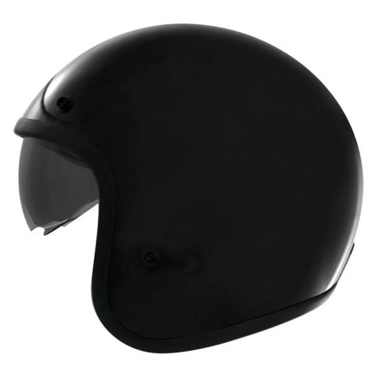 THH Helmets 646233 T-383 Open Face Helmet. Black - Extra Large