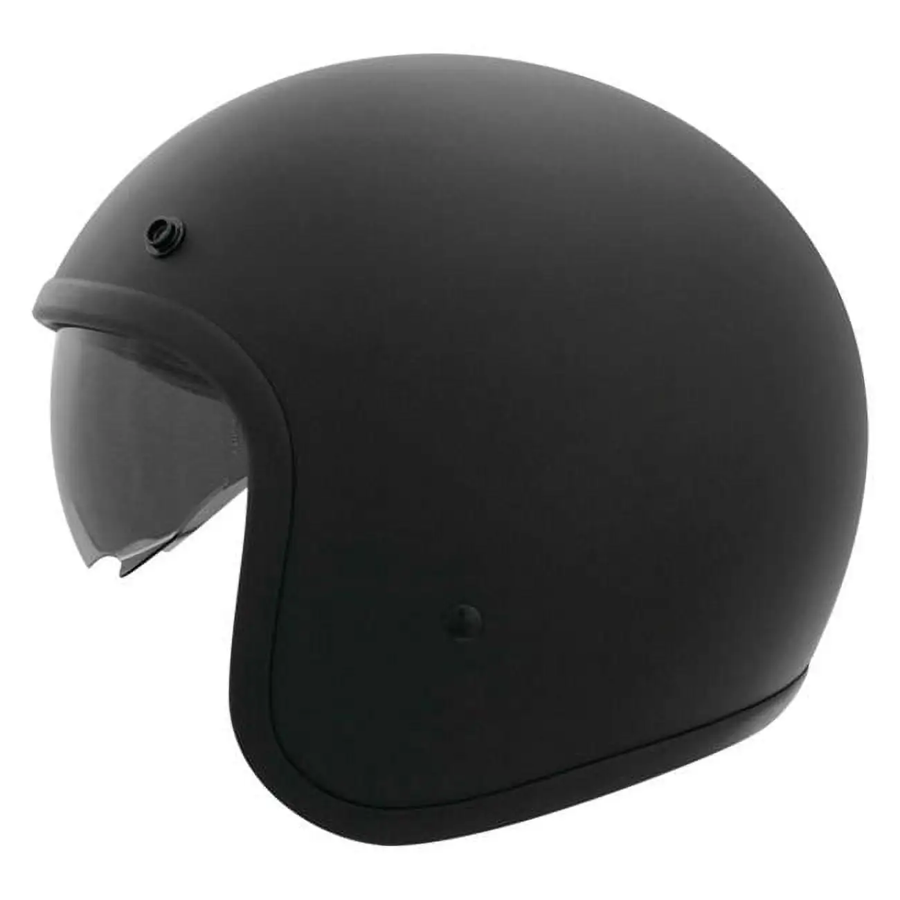THH Helmets 646237 T-383 Open Face Helmet. Flat Black - Medium