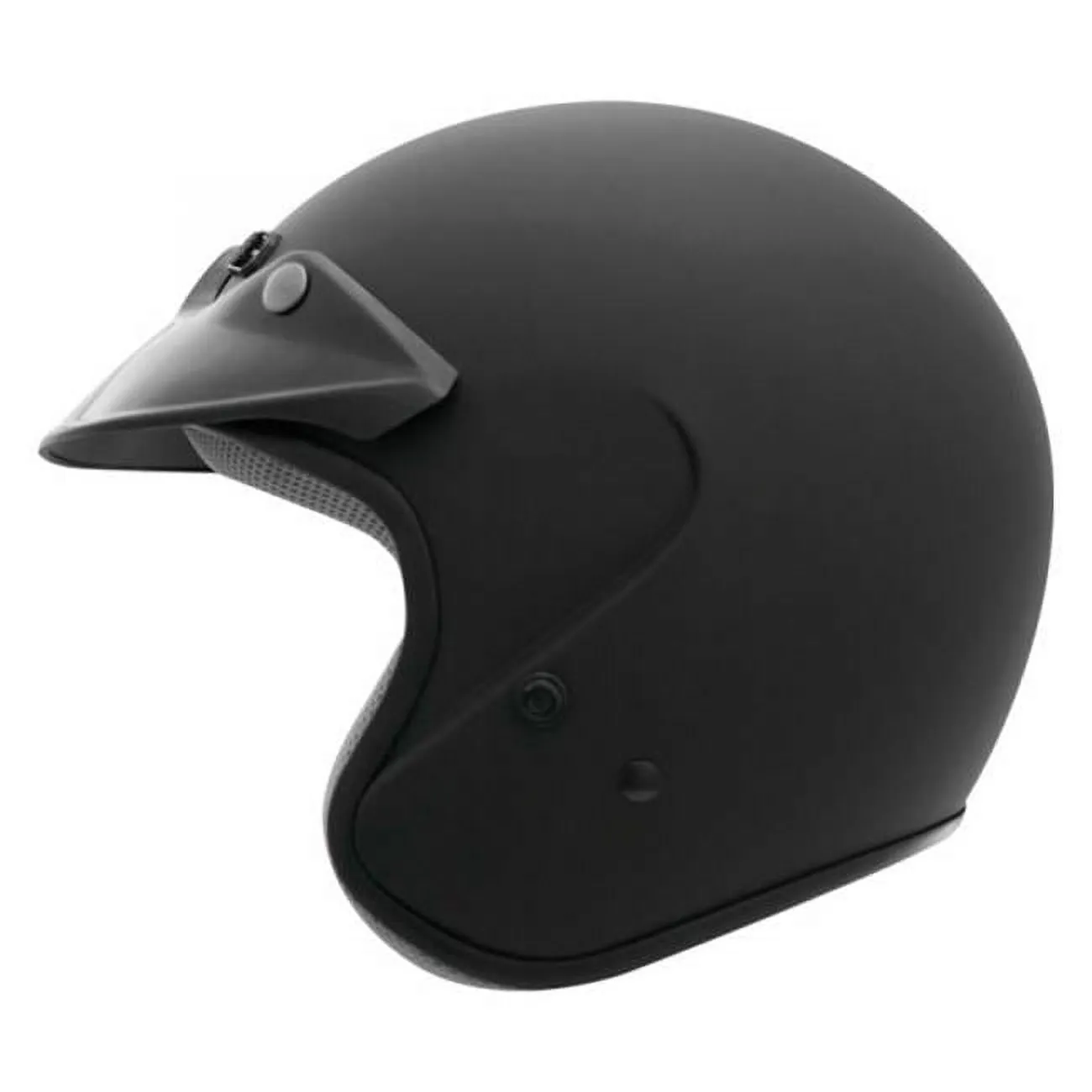 THH Helmets 646260 T-381 Open Face Helmet. Flat Black - Small S