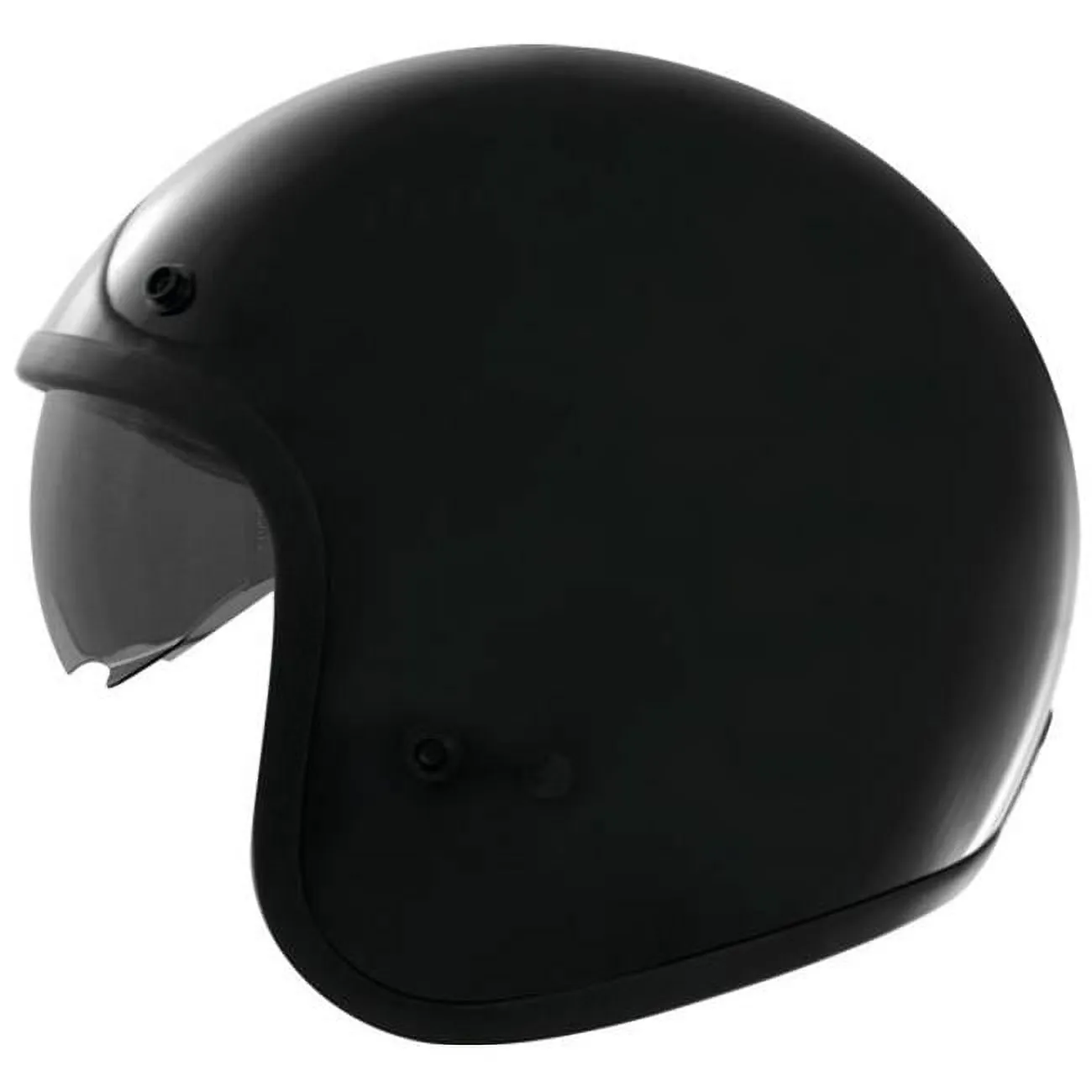 THH T-383 Open Face Motorcycle Helmet Gloss Black LG - MGW-30941 L THH Helmets