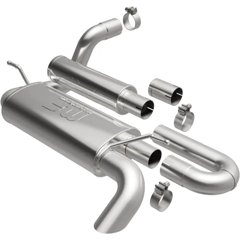 MagnaFlow 18-23 Jeep Wrangler JL 2.0L 3.6L Overland Series Axle-Back Exhaust