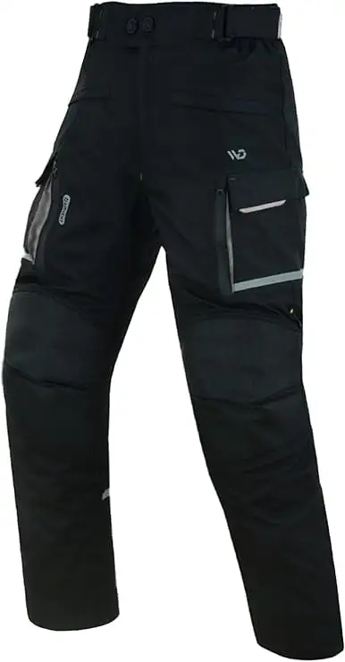 WD Motorcycle Pants �C Waterproof Biker Pants CE Armor. Racing and Dual Sport Overpants. Adjustable Fit. and Breathable ...