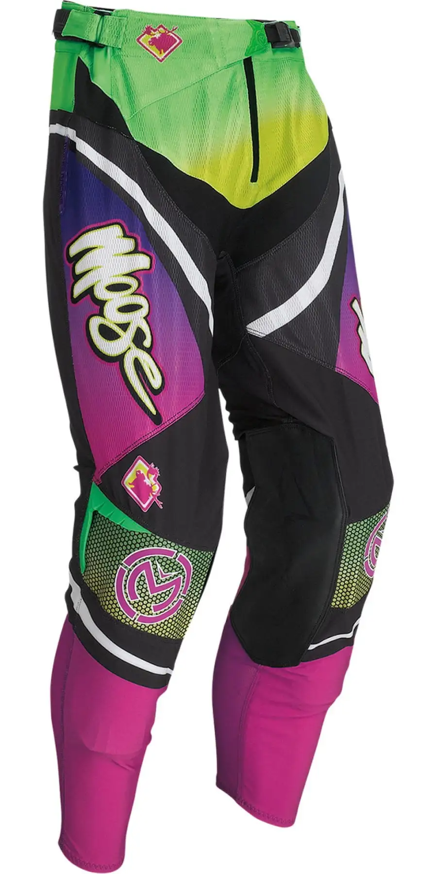 Moose Racing Sahara Graphic Mens MX Offroad Pants Purple/Green 36 USA 28