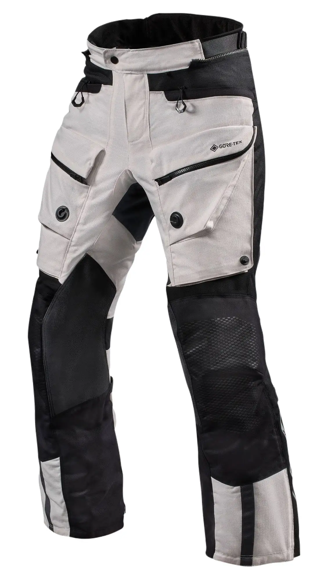 Rev'It Defender 3 GTX Mens Gore-Tex Pants Silver/Black XXL - MGW-11525 L