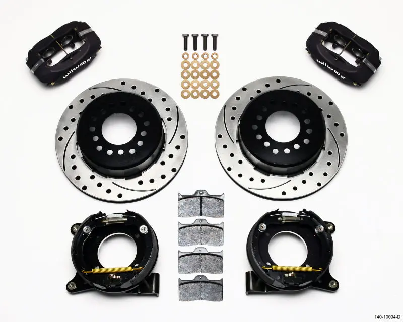 Wilwood Forged Dynalite Parking Brake Kit Drilled Chevy C-10 2.42 Offset 5-lug
