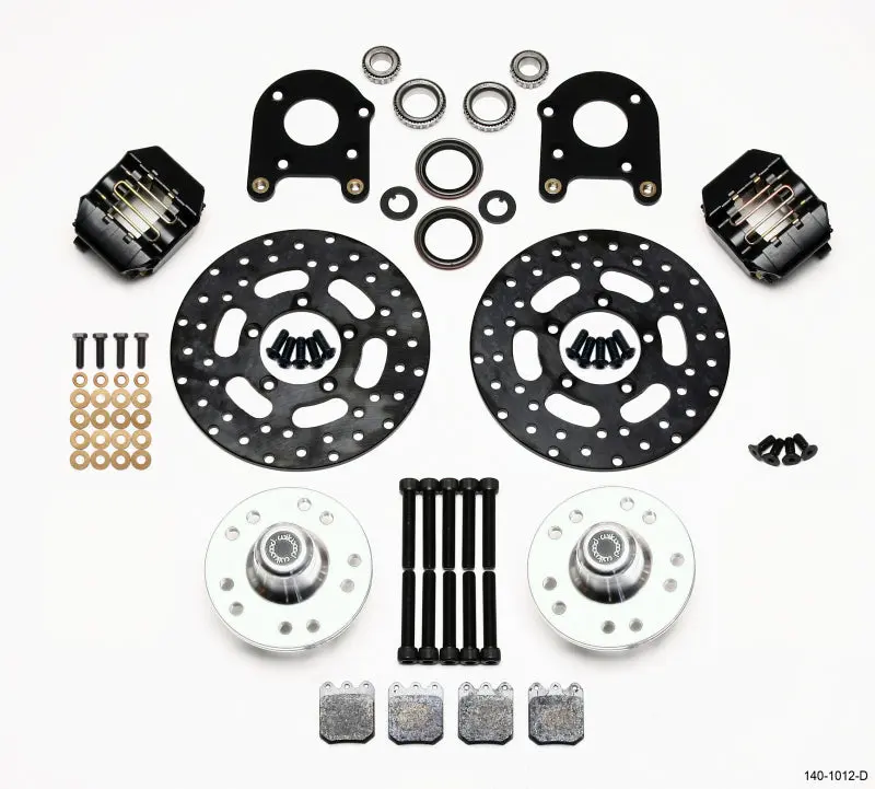 Wilwood Dynalite Single Front Drag Brake Kit Drilled Rotor 71-80 Pinto/Mustang II Disc & Drum