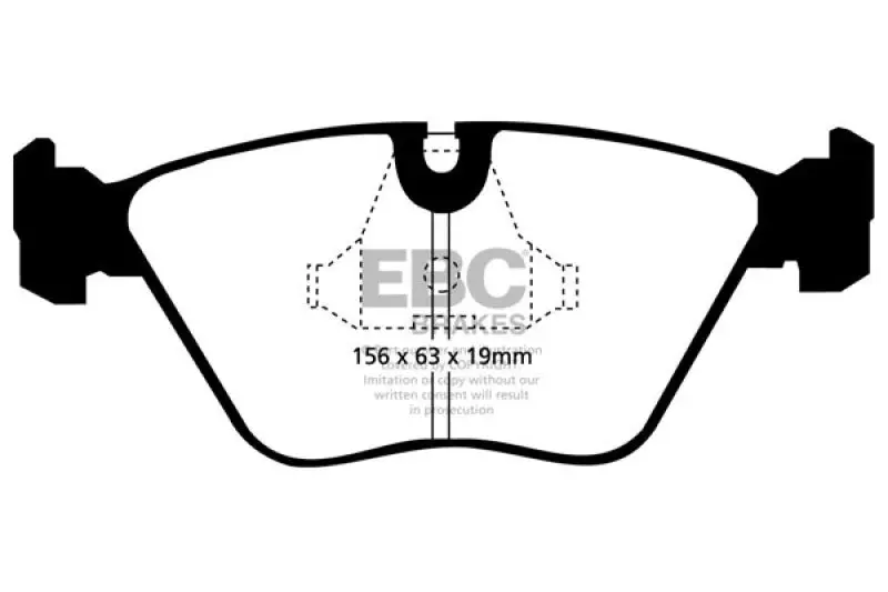 EBC Bluestuff Front Brake Pads 92-95 BMW M3 3.0 (E36) - High Performance Street and Track Day