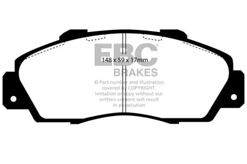 EBC Bluestuff Front Brake Pads 97-01 Acura Integra Type R - High Performance Street and Track Day