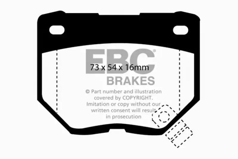 EBC Bluestuff Rear Brake Pads 89-95 Nissan Skyline (R32) 2.6 Twin Turbo GT-R - High Performance Street and Track Day