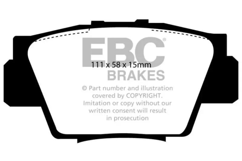 EBC Bluestuff Rear Brake Pads 91-96 Acura NSX 3.0L - High Performance Street and Track Day