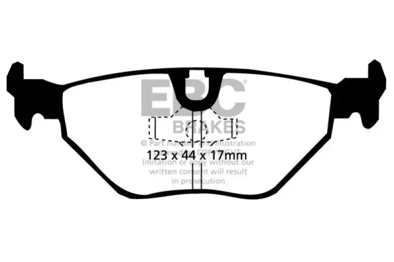 EBC Bluestuff Rear Brake Pads 92-95 BMW M3 3.0 (E36) - High Performance Street and Track Day