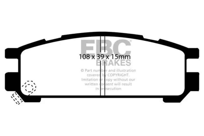 EBC Bluestuff Rear Brake Pads 95-96 Subaru Impreza 2.2 - High Performance Street and Track Day