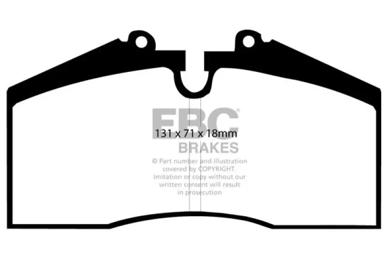 EBC Bluestuff Rear Brake Pads 96-98 Porsche 911 (993) 3.6 Carrera 4S - High Performance Street and Track Day