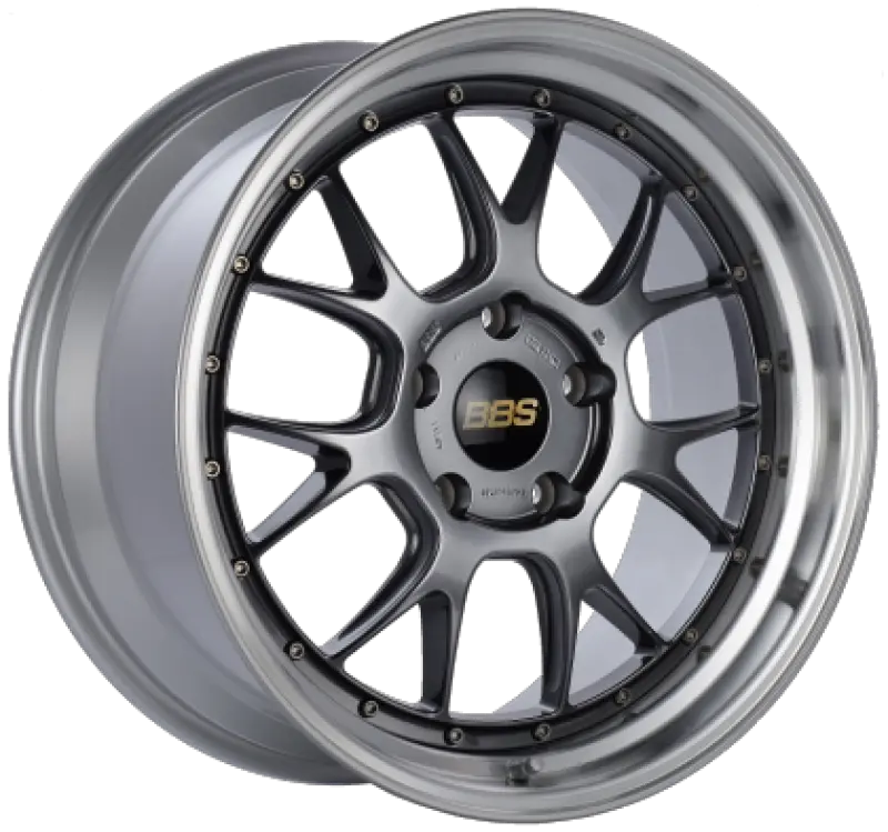 BBS LM-R 19x9.5 5x114.3 ET45 Diamond Black Wheel Diamond Cut Lip 82mm PFS Required