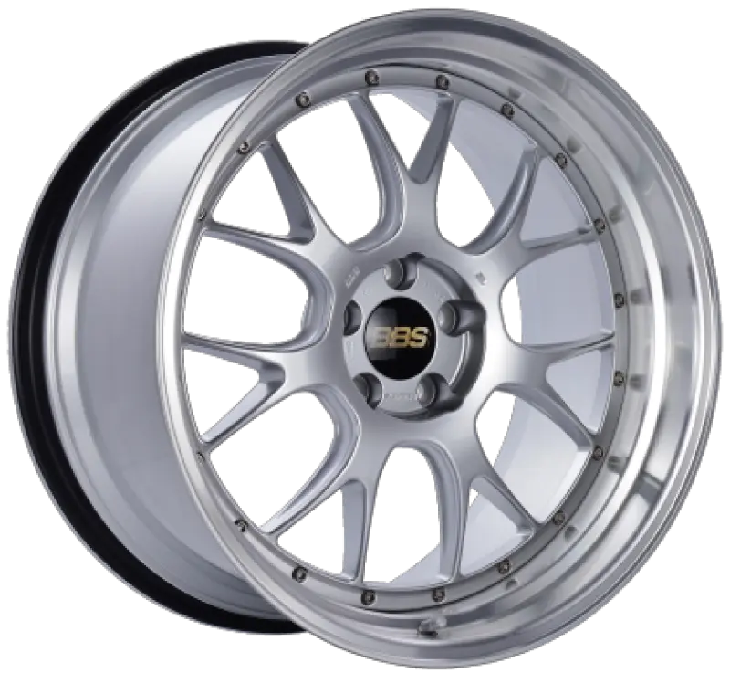 BBS LM-R 19x9.5 5x114.3 ET45 Diamond Silver Wheel Diamond Cut Lip 82mm PFS Required