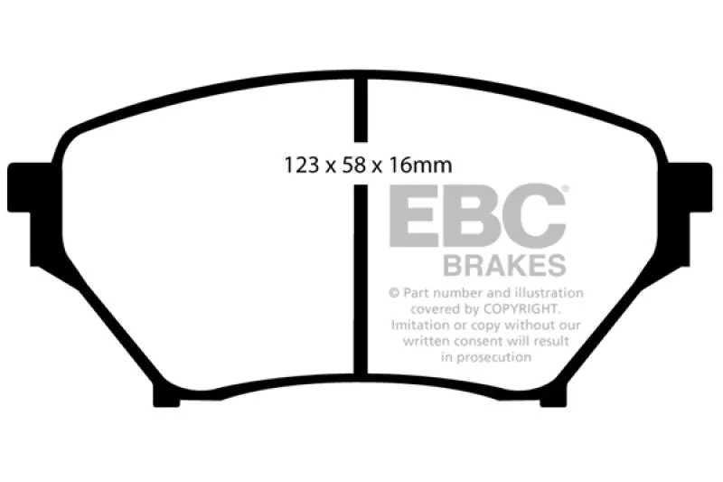 EBC 01 03 Mazda Miata MX5 1.8 (Sports Suspension) Greenstuff Front Brake Pads