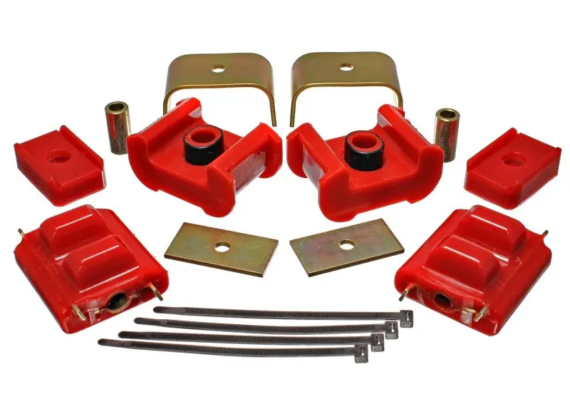 Energy Suspension 73 84 K5 Blazer 4WD Fullsize Red Complete Motor&Trans Mount Set Zinc Finish