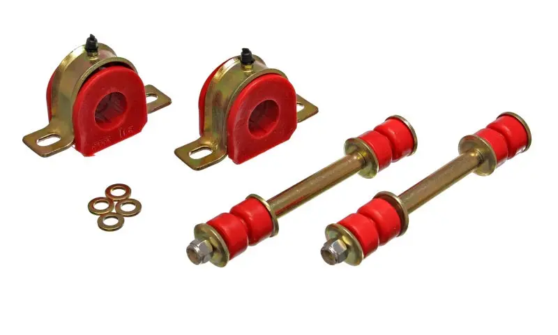 Energy Suspension 82 04 GM Blazer S 10 15 Pickup Red Front Sway Bar Bushing Set (End Links Inc)