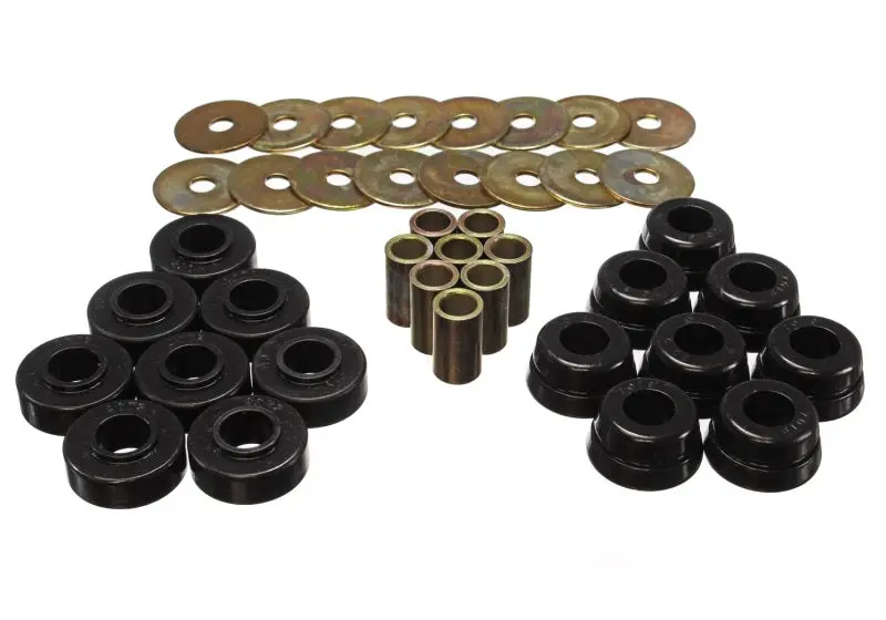 Energy Suspension Gm Body Mount Set W Hardware Black