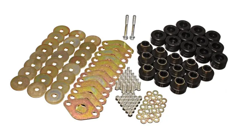 Energy Suspension Body Mount Set W Hardware Black