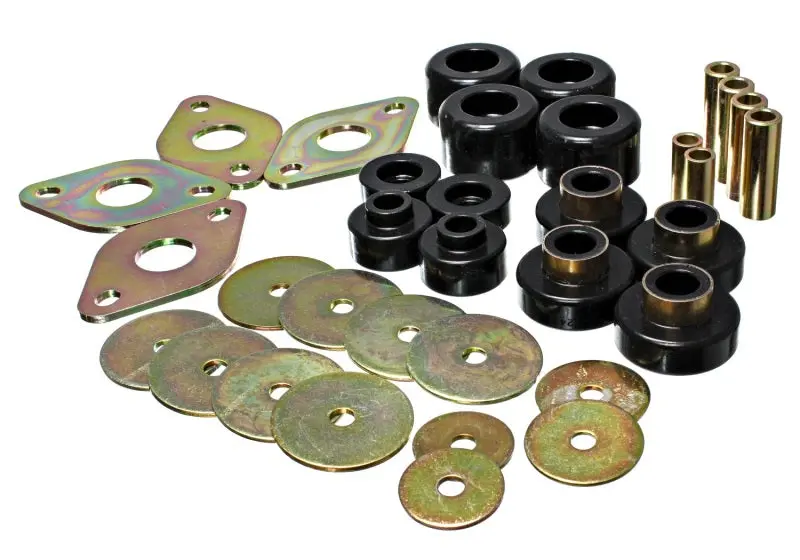 Energy Suspension Body Mount Set Reg Access & Dbl Cab Black