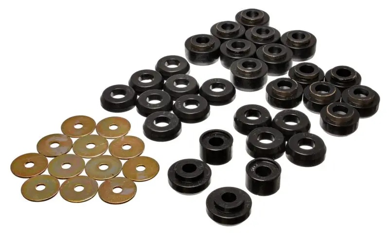 Energy Suspension Chevrolet 4 door Black Body Mounts (Recommended Police Taxi Race)