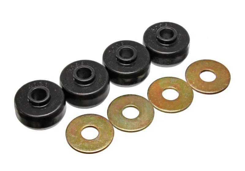 Energy Suspension 84 96 Chevy Corvette Black Spring Cushions Rear Leaf Spring Bushing Set