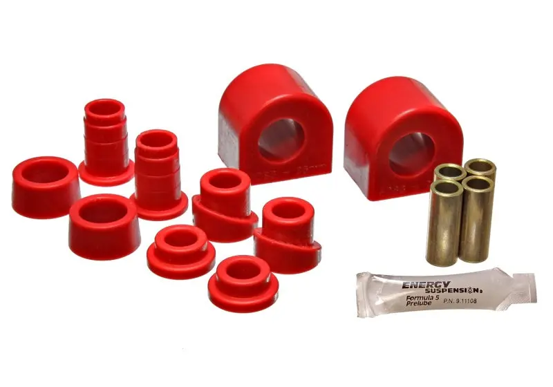 Energy Suspension 88 96 Chevy Corvette Red 24mm Front Sway Bar Bushing Set (End Links Inc)
