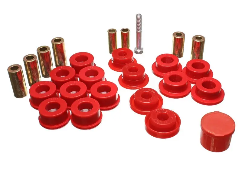 Energy Suspension Control Arm Bushings Front Red