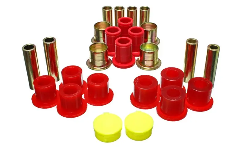 Energy Suspension 87 04 Dodge Dakota 98 03 Durango 4WD Red Front End Control Arm Bushing Set