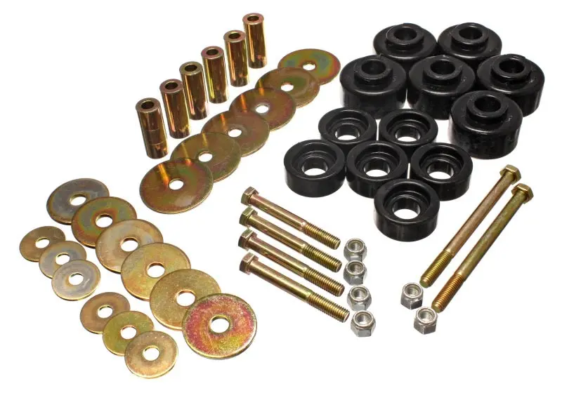 Energy Suspension 97 03 Ford F 100 F 150 2WD F250 2WD & L Duty Black Body (Cab) Mount Set