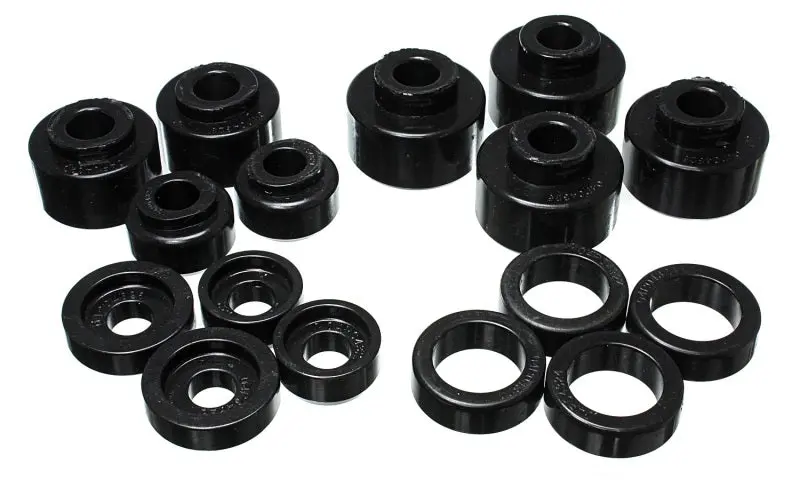 Energy Suspension 99 07 Ford F 250 F 350 SD 2 4WD Crew Cab Body Mount Set Black