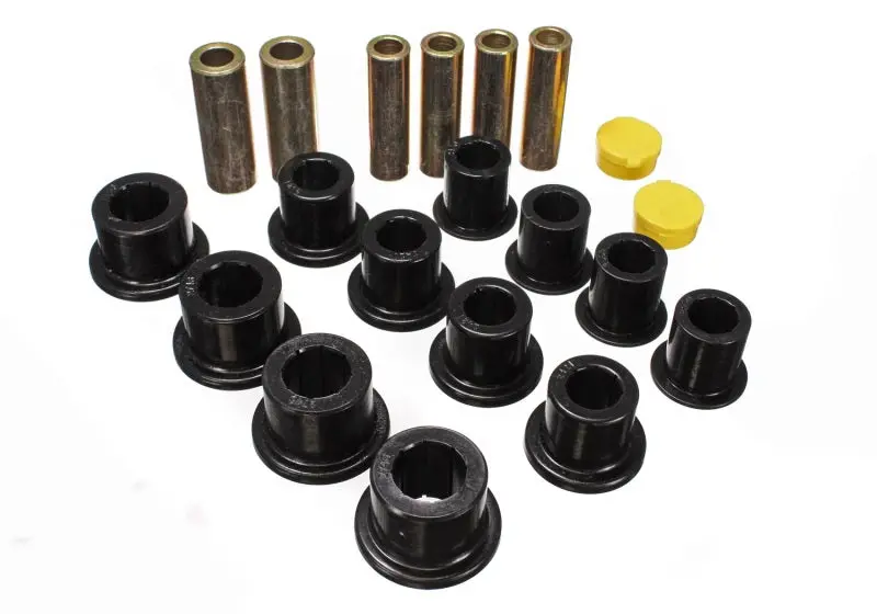Energy Suspension 00 04 Ford Excursion 4WD 99 04 F250 F350 4WD Black Front Leaf Spring Bushing Set