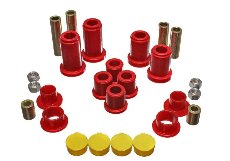 Energy Suspension 99 07 General Motors (Various) Red Front End Control Arm Bushing Set