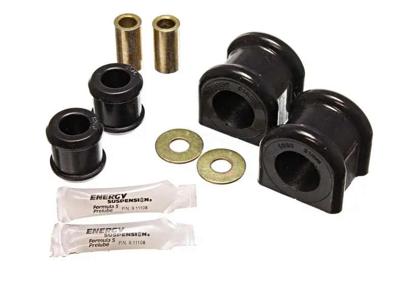 Energy Suspension 07 11 Jeep Wrangler JK Black Front 31mm Sway Bar and Endlink Bushing Set